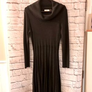 Charcoal Grey Sweater Dress